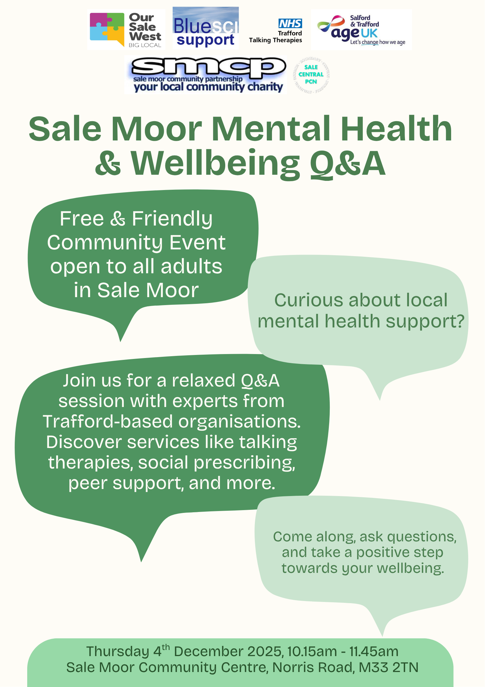 Sale Moor Mental Health & Wellbeing Session
