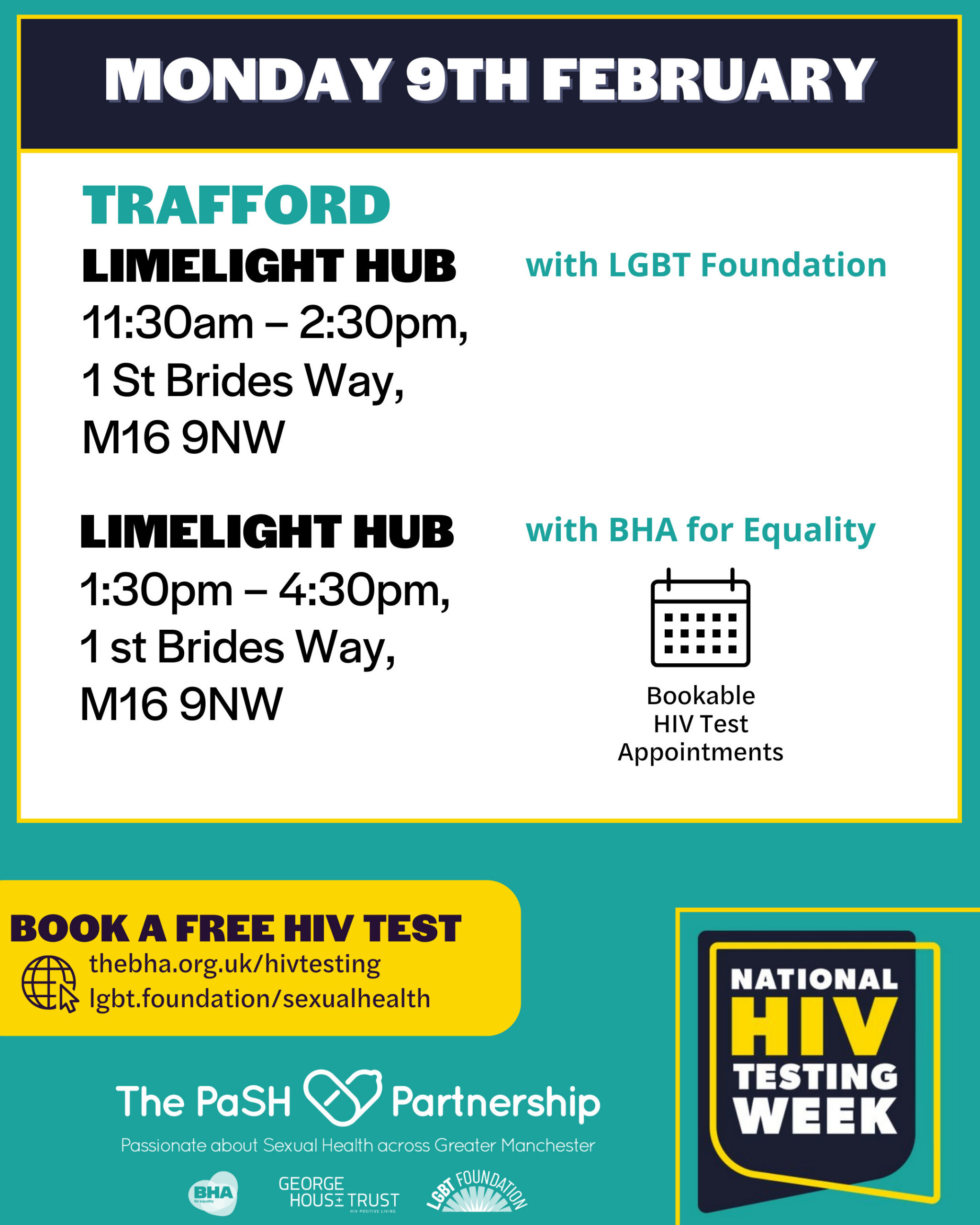 National HIV testing week 9-15th Feb 2026